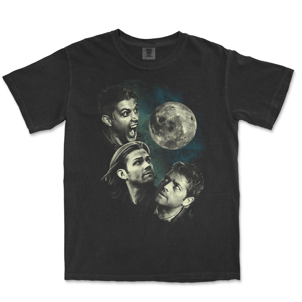 Three Super Moon Comfort Colors - Adult & Kids T-Shirts, Sweatshirts & Hoodies apparel design preview 1