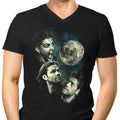 Three Super Moon Men's V-Neck - Adult & Kids T-Shirts, Sweatshirts & Hoodies apparel design preview 1