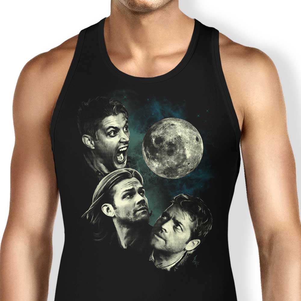 Three Super Moon Tank Top - Adult & Kids T-Shirts, Sweatshirts & Hoodies apparel design preview 1
