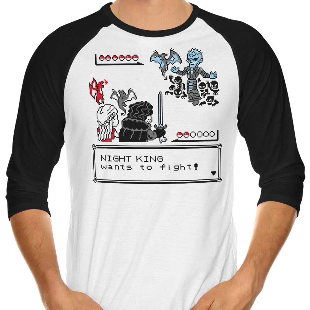 Throne Battle II 3/4 Sleeve Raglan - Adult & Kids T-Shirts, Sweatshirts & Hoodies apparel design preview 1
