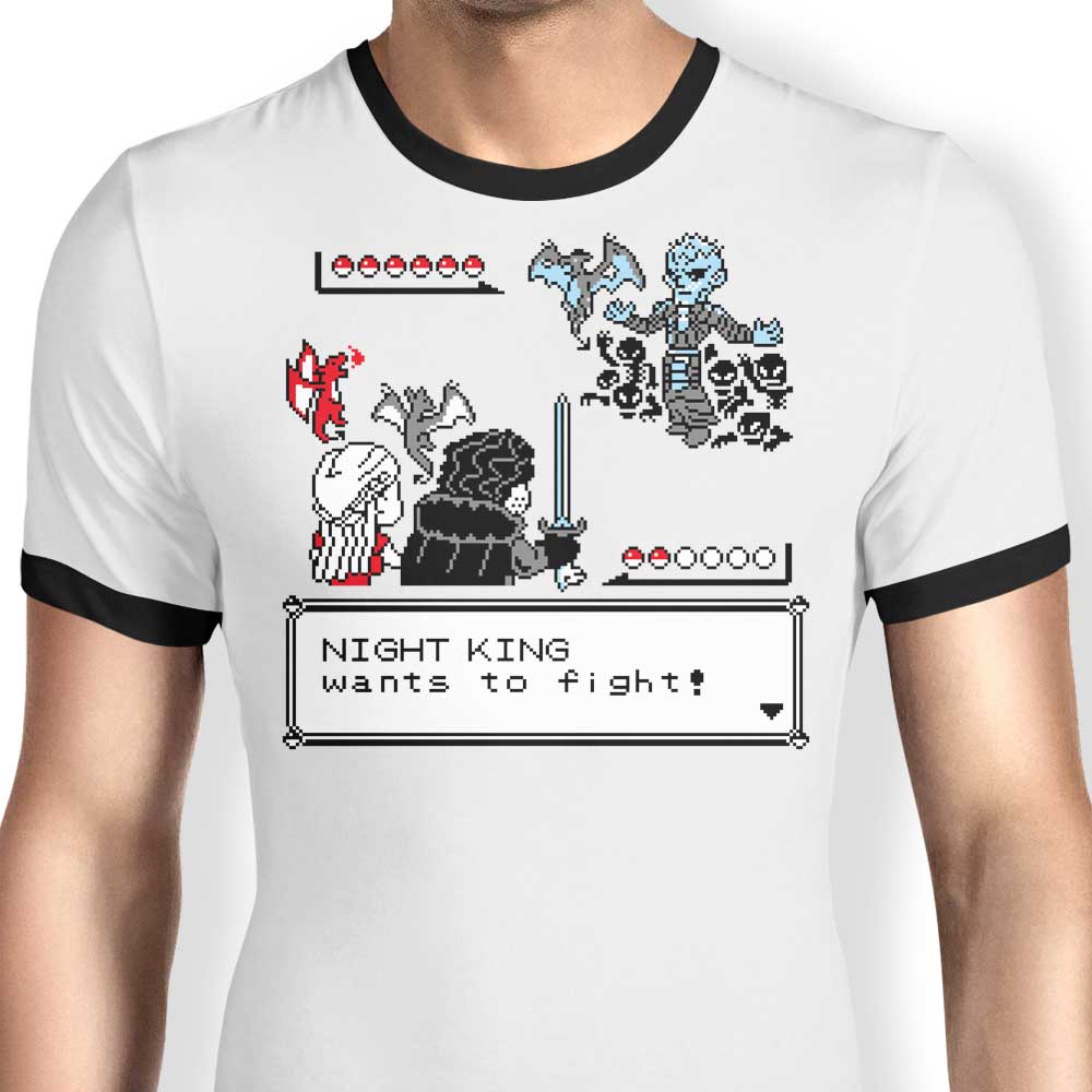 Throne Battle II Ringer - Adult & Kids T-Shirts, Sweatshirts & Hoodies apparel design preview 1