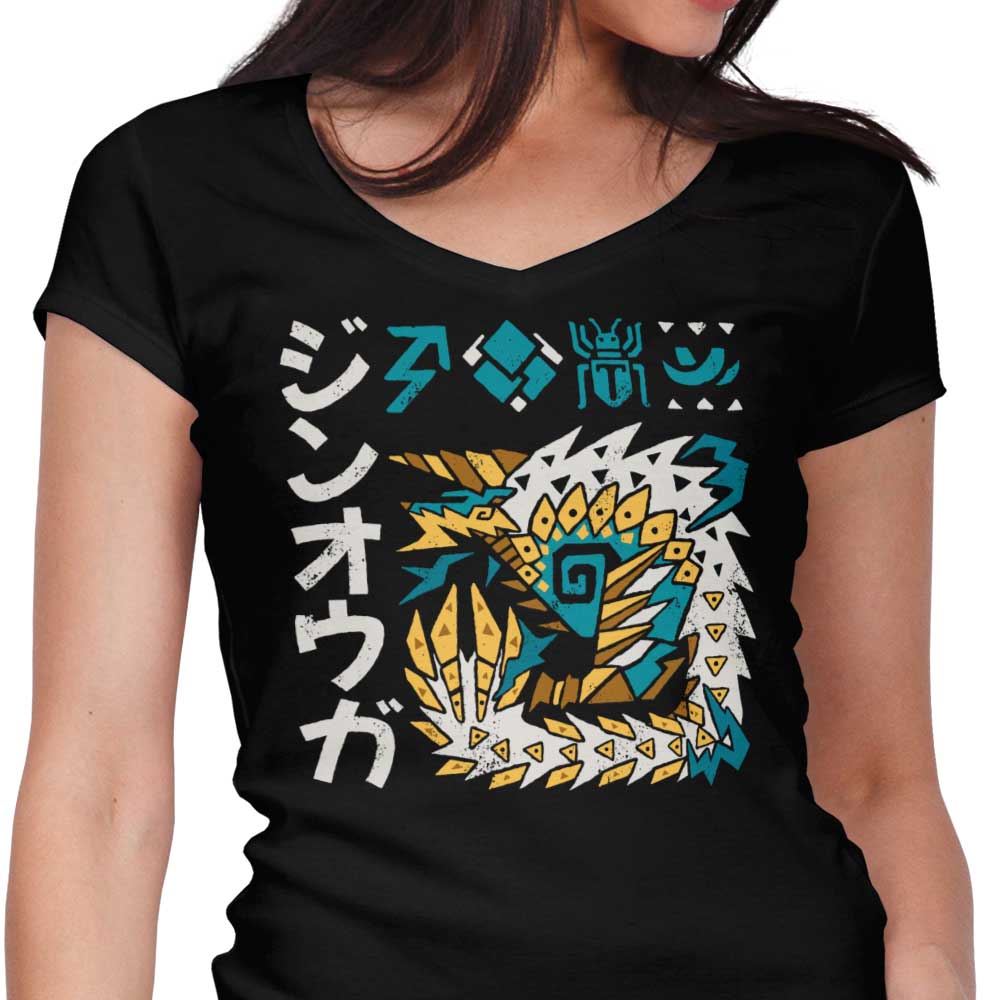 Thunder Incarnate Women's V-Neck - Adult & Kids T-Shirts, Sweatshirts & Hoodies apparel design preview 1