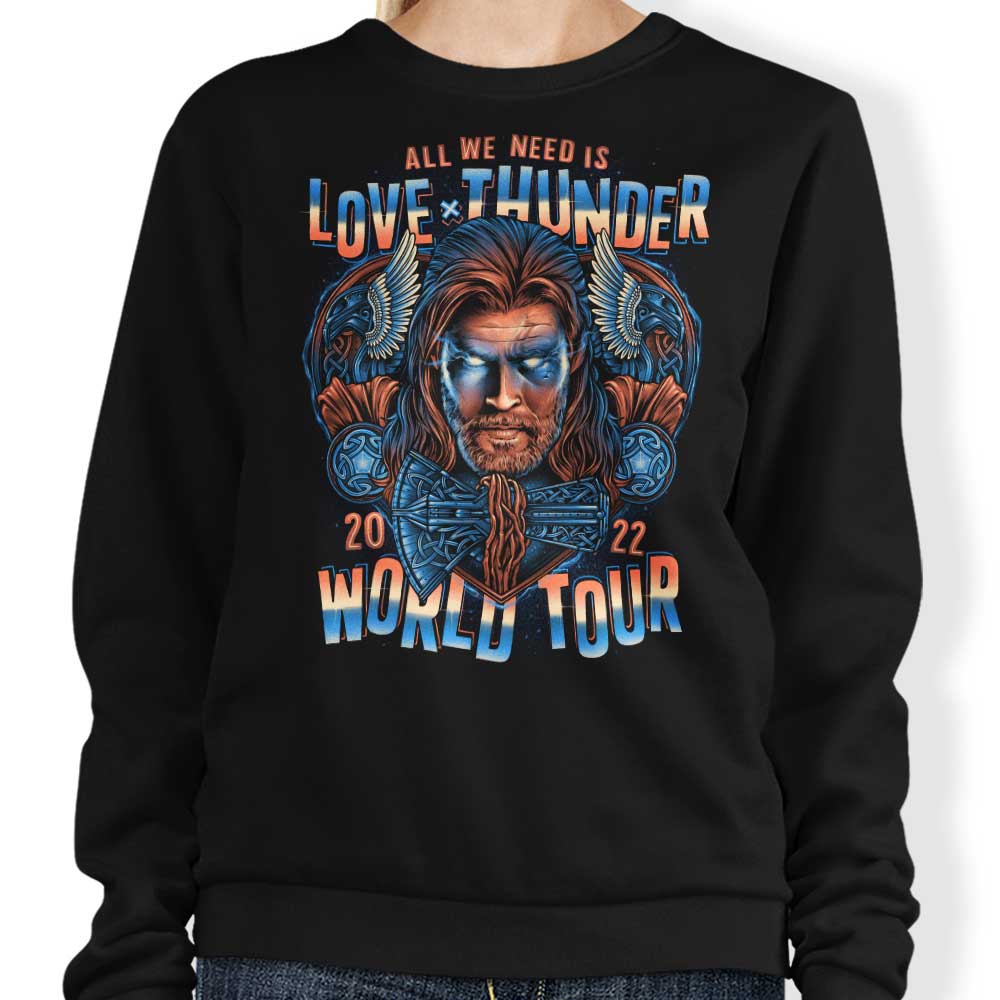 Thunder World Tour - Adult & Kids T-Shirts, Sweatshirts & Hoodies apparel design preview 1