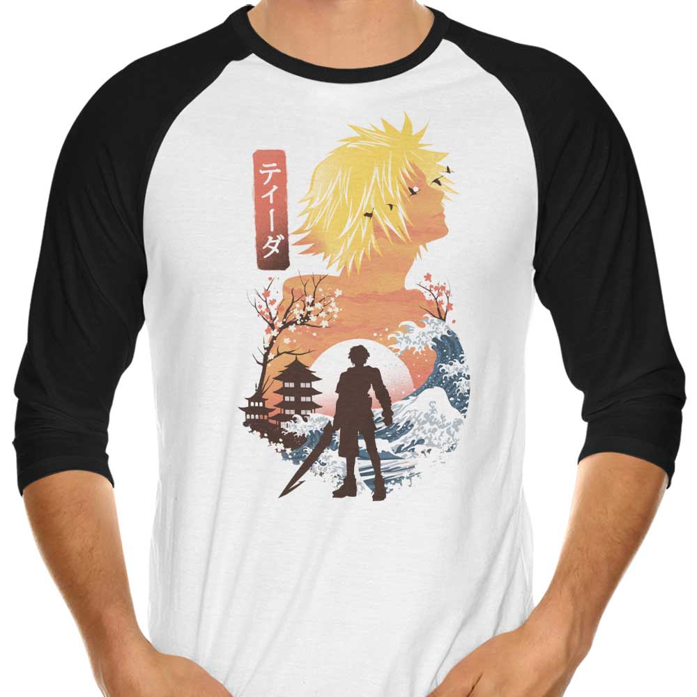Tidus Ukiyo-e 3/4 Sleeve Raglan - Adult & Kids T-Shirts, Sweatshirts & Hoodies apparel design preview 1