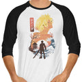 Tidus Ukiyo-e 3/4 Sleeve Raglan - Adult & Kids T-Shirts, Sweatshirts & Hoodies apparel design preview 1