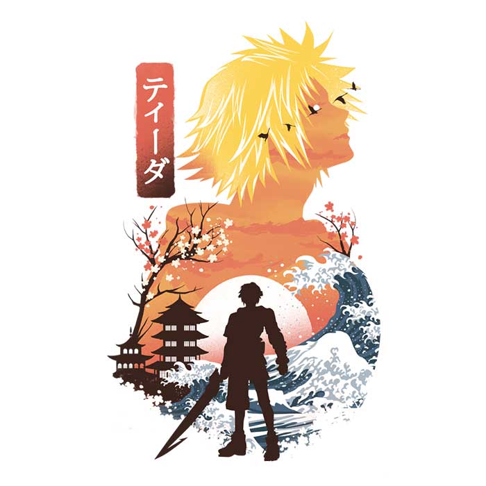 Tidus Ukiyo-e Youth Apparel - Adult & Kids T-Shirts, Sweatshirts & Hoodies apparel design preview 2
