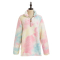 Katydid Preppy Pink Blue Tie Dye 1 Sherpa Jacket - Adult & Kids T-Shirts, Sweatshirts & Hoodies apparel design preview 1