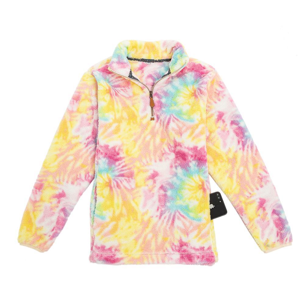 Katydid Preppy Yellow Pink Blue Tie Dye 2 Sherpa - Adult & Kids T-Shirts, Sweatshirts & Hoodies apparel design preview 1