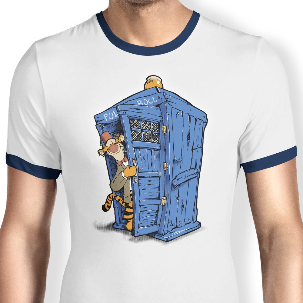 Tigger on the Inside Ringer - Adult & Kids T-Shirts, Sweatshirts & Hoodies apparel design preview 1