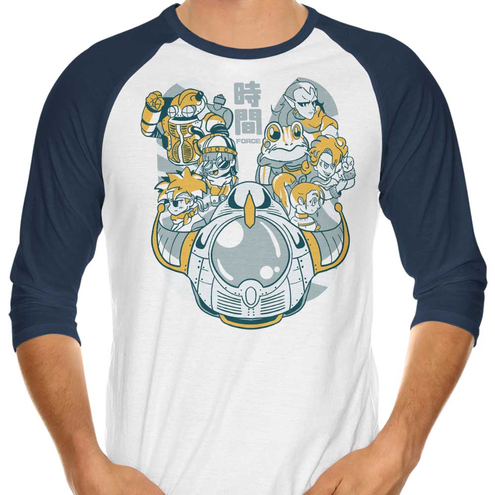 Time Force 3/4 Sleeve Raglan - Adult & Kids T-Shirts, Sweatshirts & Hoodies apparel design preview 1