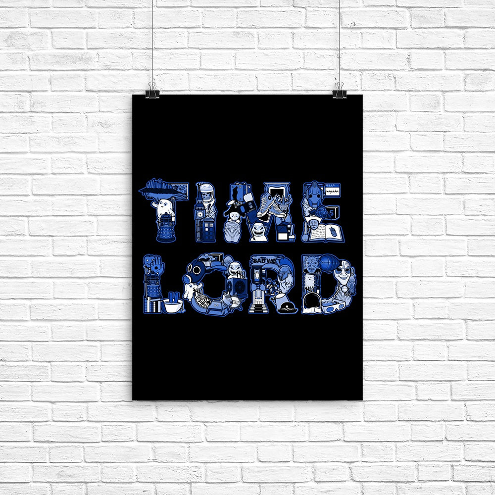 Time Lord Poster - Adult & Kids T-Shirts, Sweatshirts & Hoodies apparel design preview 1