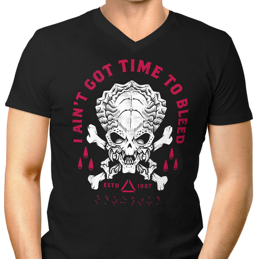Time to Bleed Men's V-Neck - Adult & Kids T-Shirts, Sweatshirts & Hoodies apparel design preview 1