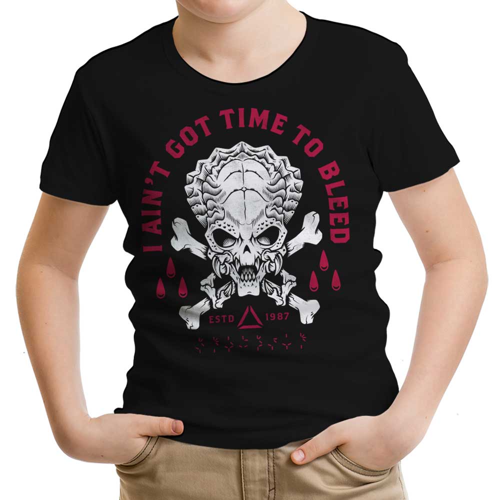 Time to Bleed Youth Apparel - Adult & Kids T-Shirts, Sweatshirts & Hoodies apparel design preview 1