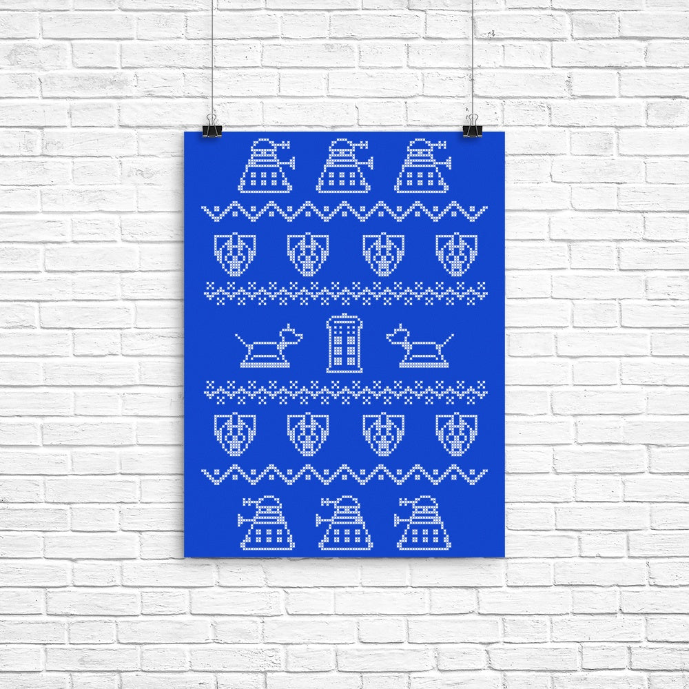 Timey Wimey Sweater Poster - Adult & Kids T-Shirts, Sweatshirts & Hoodies apparel design preview 1