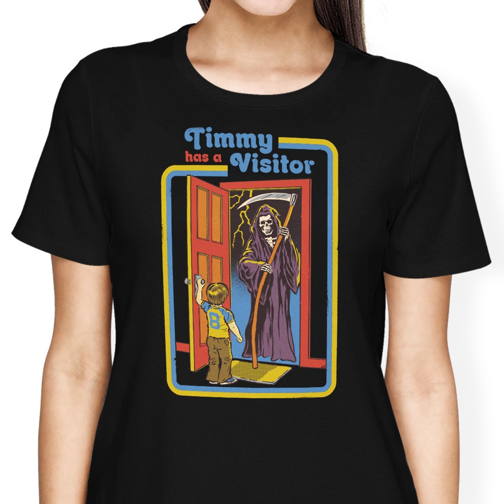 Timmy Has a Visitor Women's Apparel - Adult & Kids T-Shirts, Sweatshirts & Hoodies apparel design preview 2