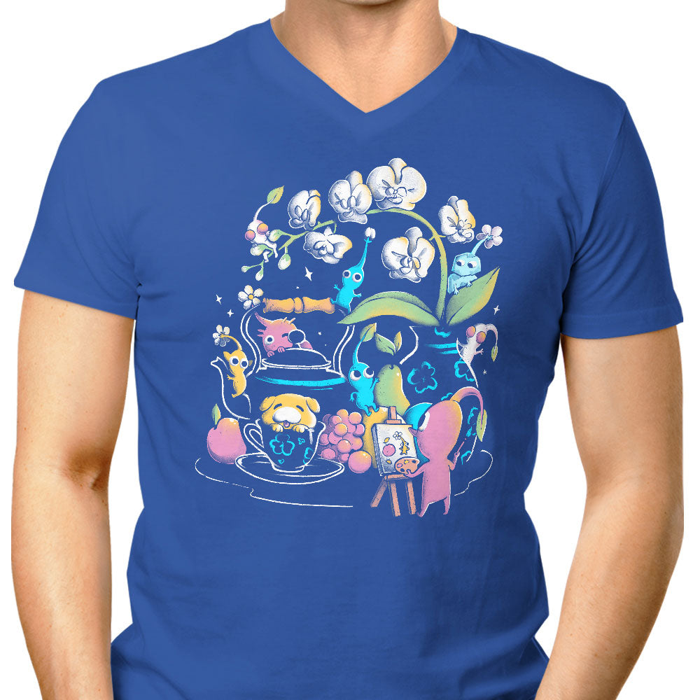 Tiny Artists Men's V-Neck - Adult & Kids T-Shirts, Sweatshirts & Hoodies apparel design preview 1