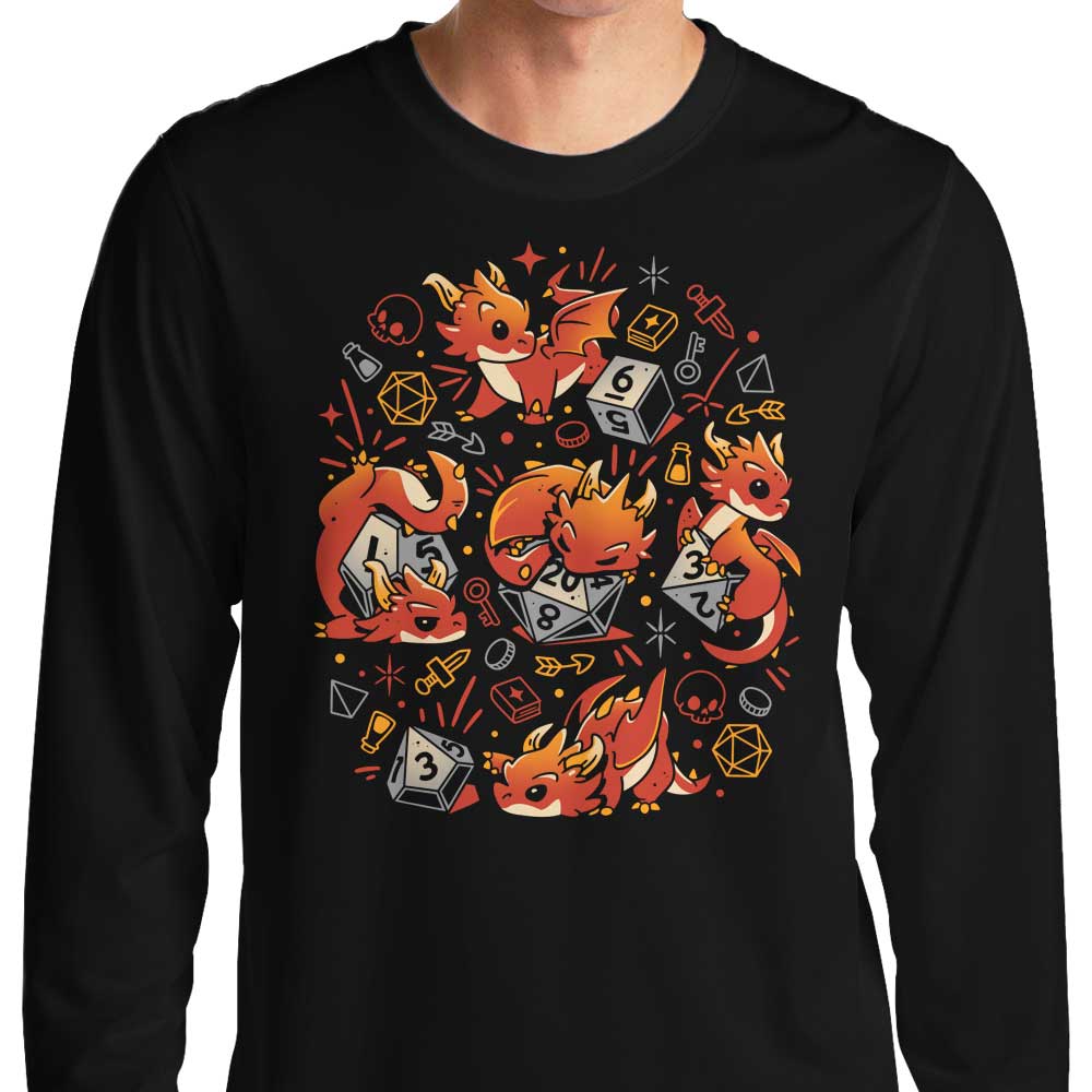 Tiny Dragon Dice - Adult & Kids T-Shirts, Sweatshirts & Hoodies apparel design preview 1