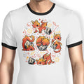 Tiny Dragon Dice Ringer - Adult & Kids T-Shirts, Sweatshirts & Hoodies apparel design preview 1