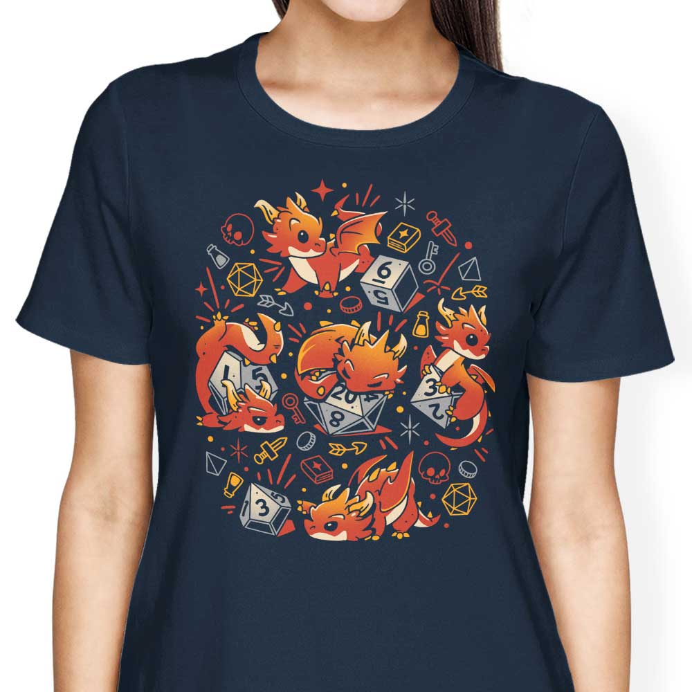 Tiny Dragon Dice Women's Apparel - Adult & Kids T-Shirts, Sweatshirts & Hoodies apparel design preview 2