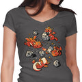 Tiny Dragons Party Women's V-Neck - Adult & Kids T-Shirts, Sweatshirts & Hoodies apparel design preview 1