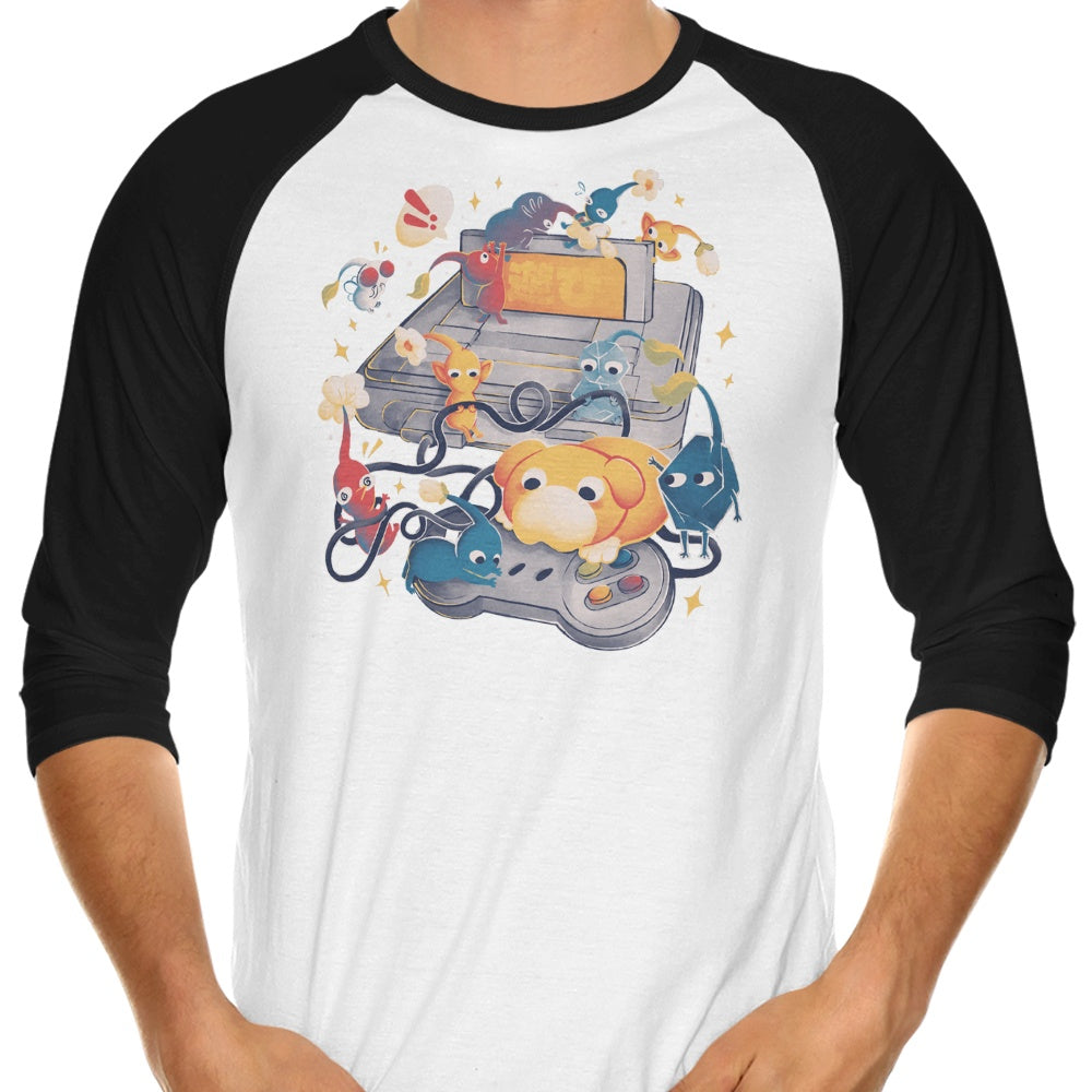 Tiny Gamers 3/4 Sleeve Raglan - Adult & Kids T-Shirts, Sweatshirts & Hoodies apparel design preview 1