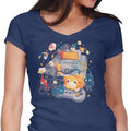 Tiny Gamers Women's V-Neck - Adult & Kids T-Shirts, Sweatshirts & Hoodies apparel design preview 1