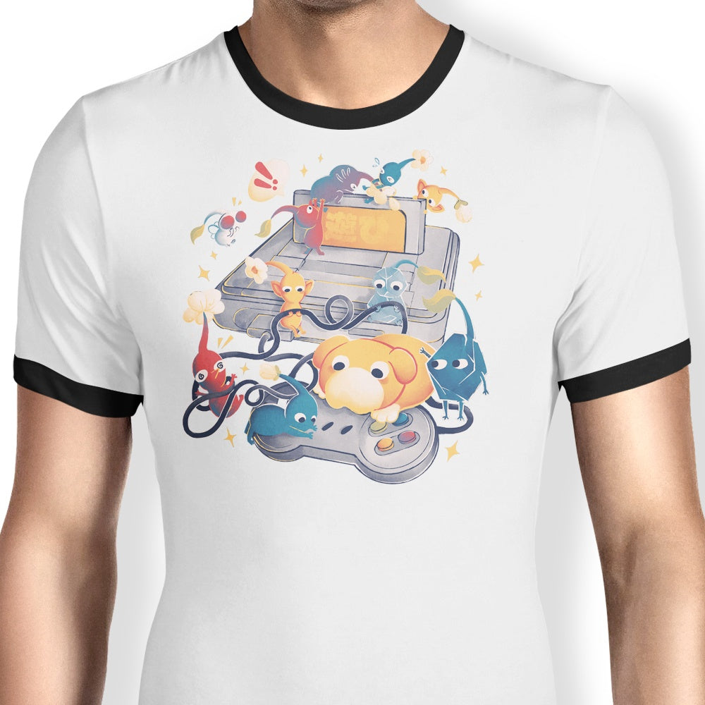 Tiny Gamers Ringer - Adult & Kids T-Shirts, Sweatshirts & Hoodies apparel design preview 1