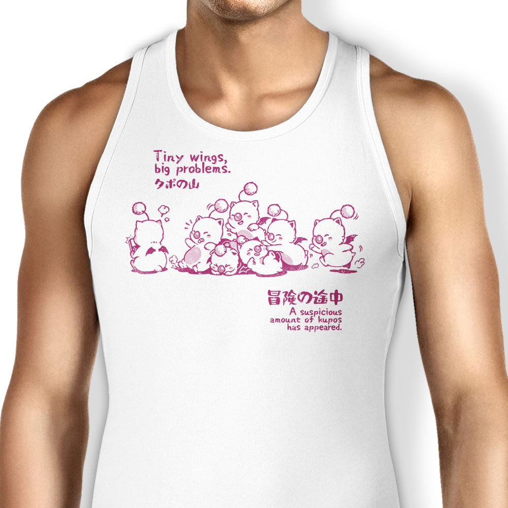 Tiny Wings, Big Problems Tank Top - Adult & Kids T-Shirts, Sweatshirts & Hoodies apparel design preview 1