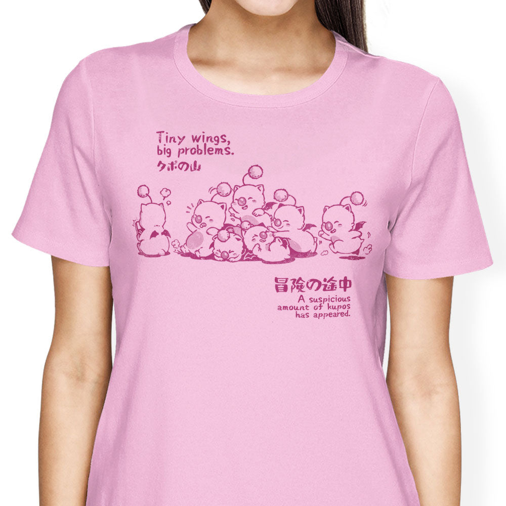 Tiny Wings, Big Problems Women's Apparel - Adult & Kids T-Shirts, Sweatshirts & Hoodies apparel design preview 1