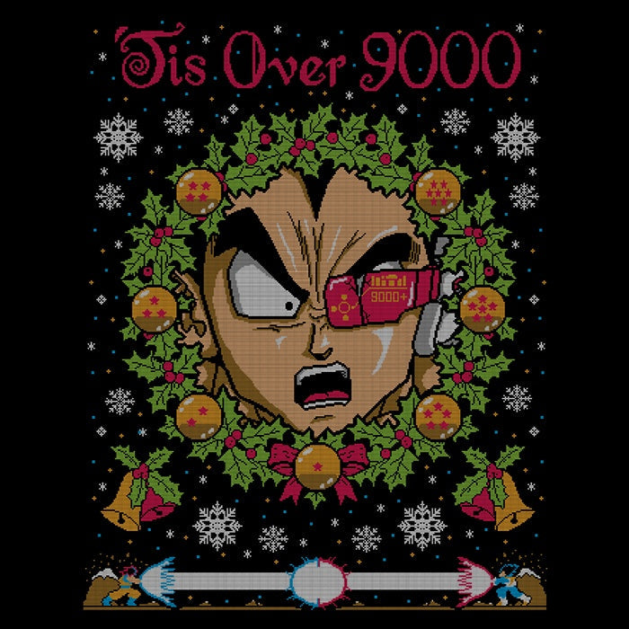 Tis Over 9000 Youth Apparel - Adult & Kids T-Shirts, Sweatshirts & Hoodies apparel design preview 2