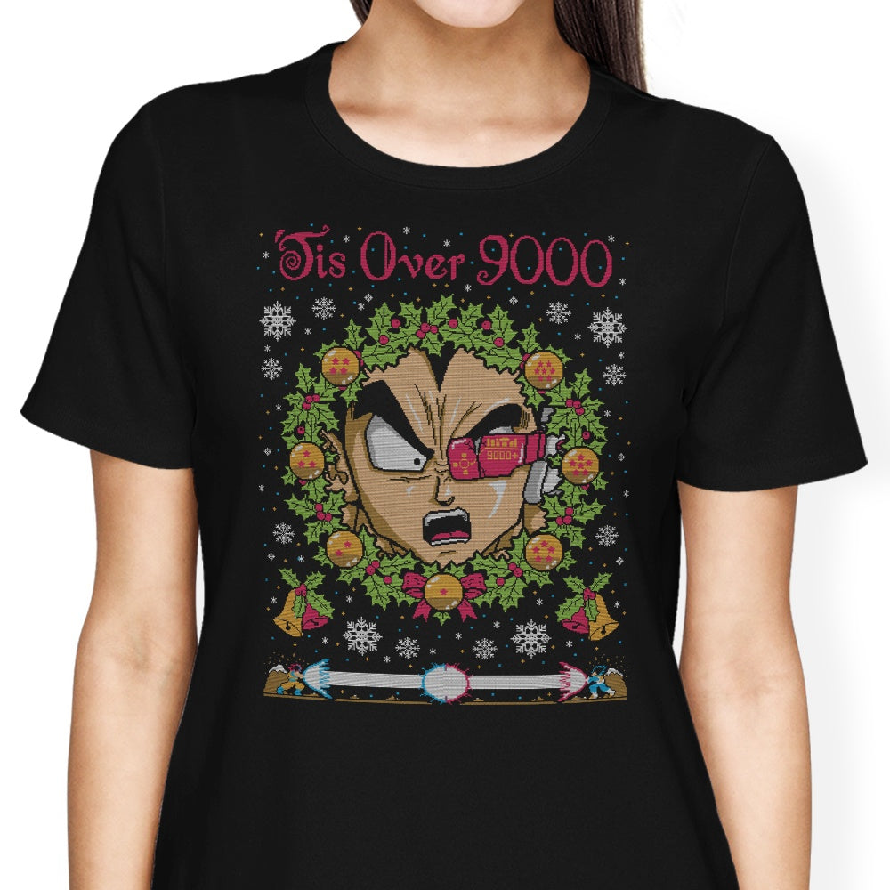 Tis Over 9000 Women's Apparel - Adult & Kids T-Shirts, Sweatshirts & Hoodies apparel design preview 2