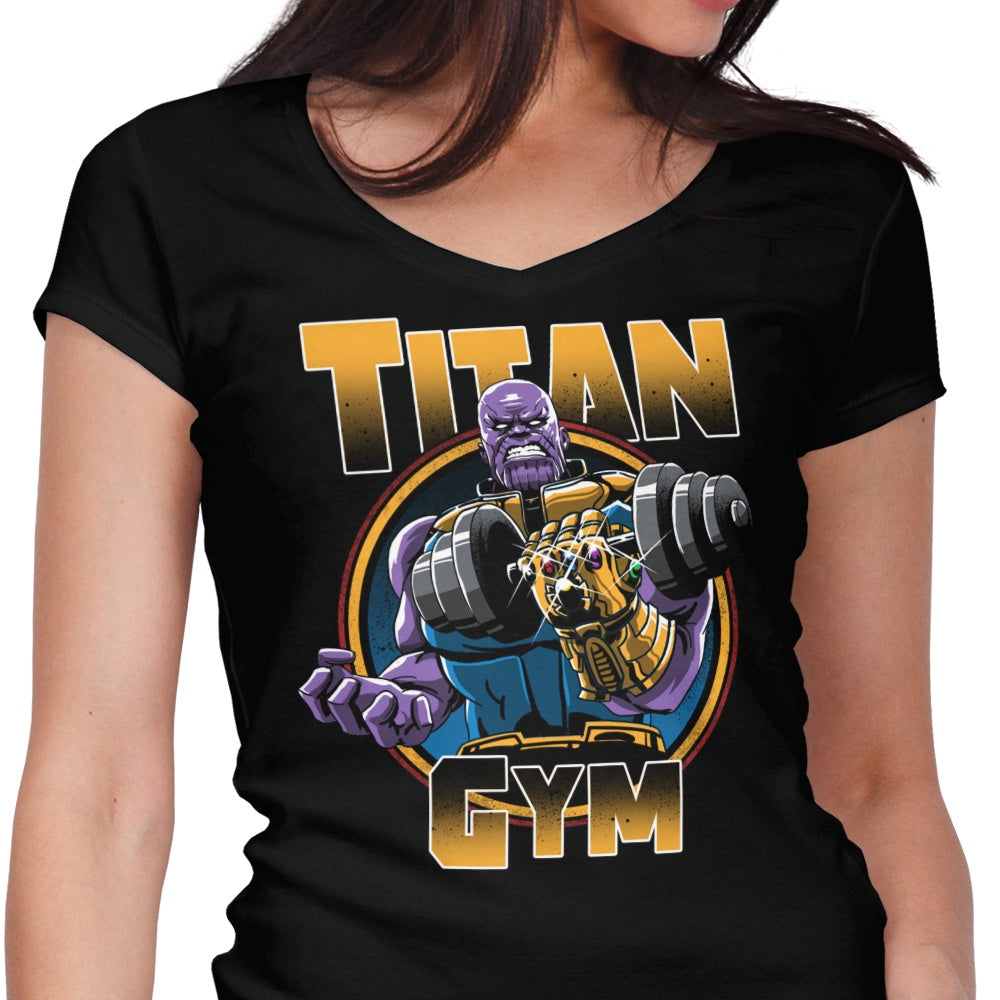Titan Gym Women's V-Neck - Adult & Kids T-Shirts, Sweatshirts & Hoodies apparel design preview 1