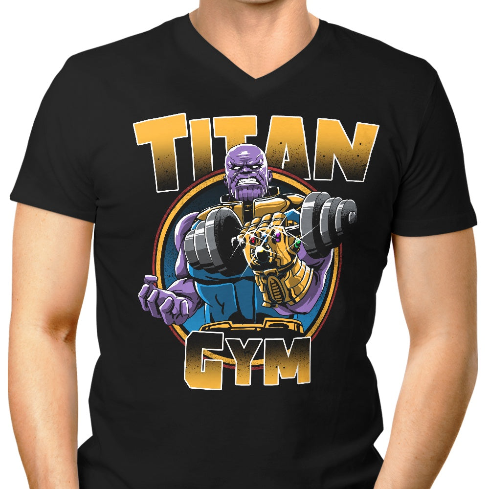 Titan Gym Men's V-Neck - Adult & Kids T-Shirts, Sweatshirts & Hoodies apparel design preview 1