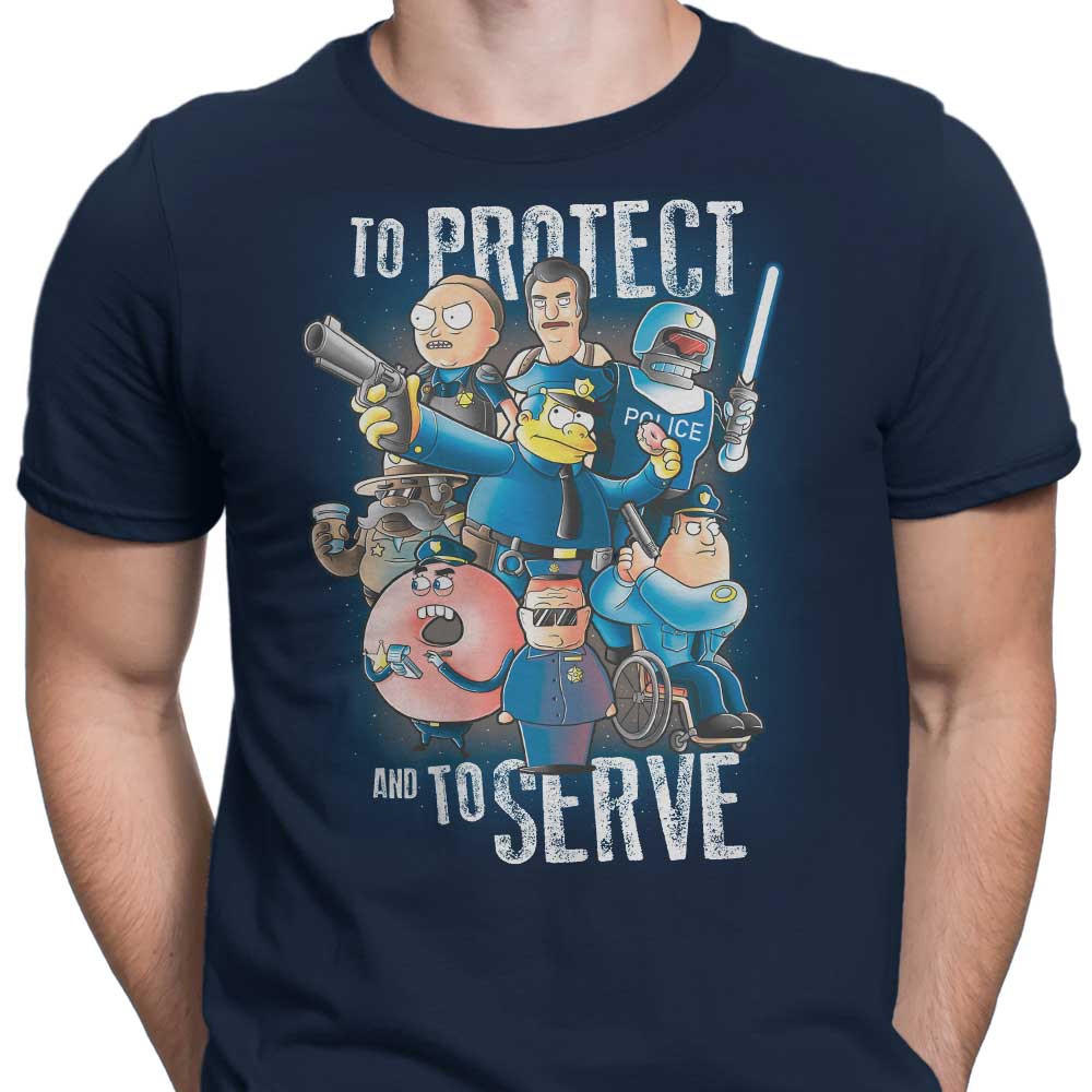 To Protect and Serve Men's Apparel - Adult & Kids T-Shirts, Sweatshirts & Hoodies apparel design preview 2