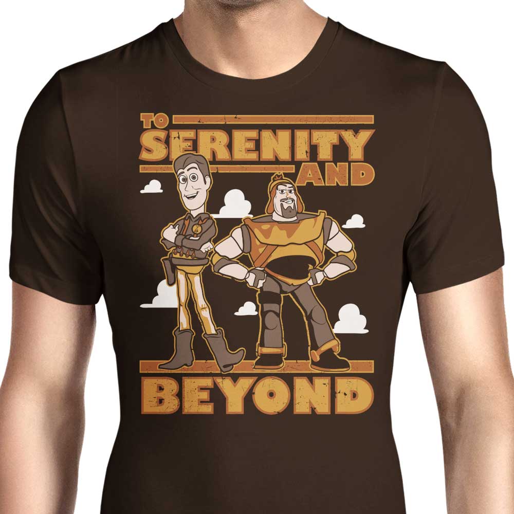 To Serenity and Beyond Men's Apparel - Adult & Kids T-Shirts, Sweatshirts & Hoodies apparel design preview 1