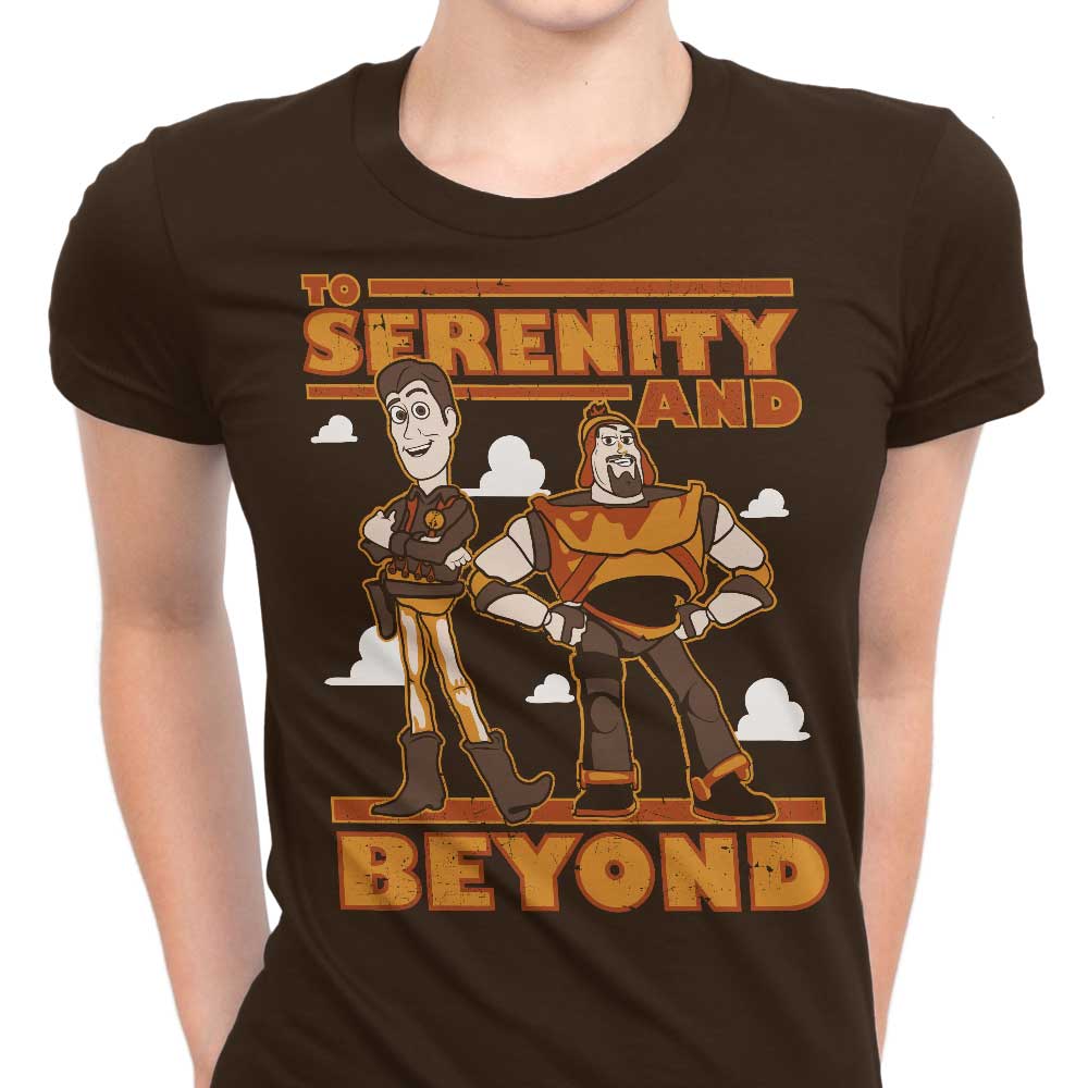 To Serenity and Beyond Women's Apparel - Adult & Kids T-Shirts, Sweatshirts & Hoodies apparel design preview 1