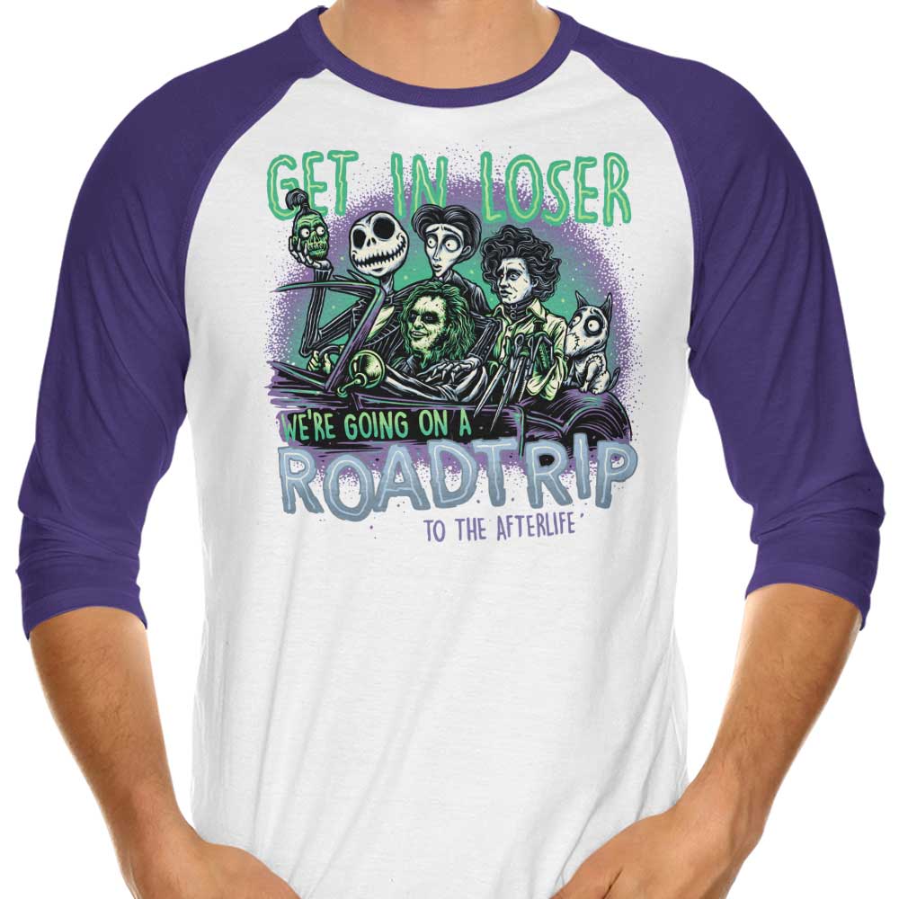 To the Afterlife 3/4 Sleeve Raglan - Adult & Kids T-Shirts, Sweatshirts & Hoodies apparel design preview 1