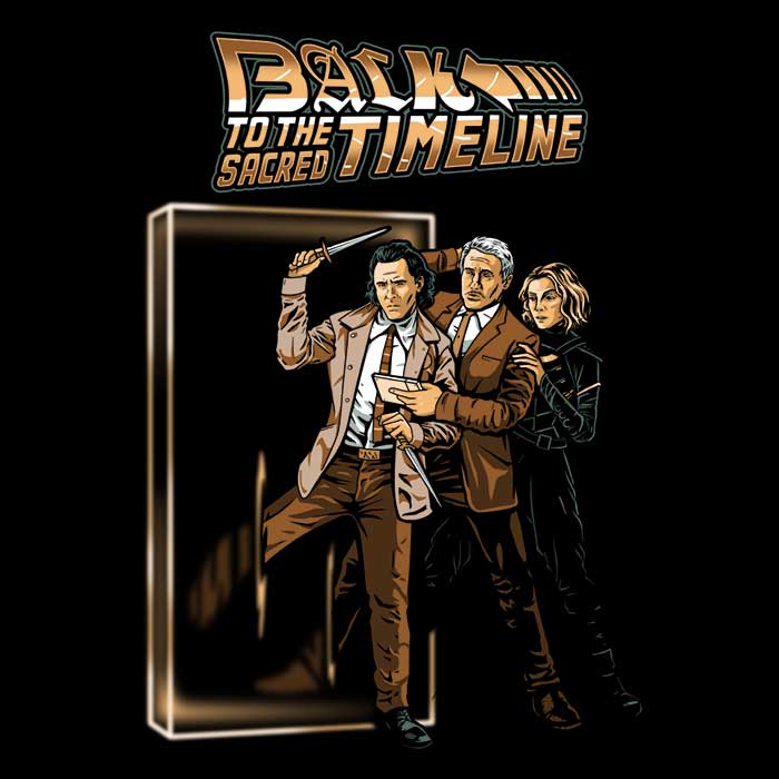 To the Sacred Timeline - Adult & Kids T-Shirts, Sweatshirts & Hoodies apparel design preview 2
