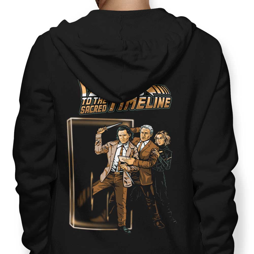 To the Sacred Timeline - Adult & Kids T-Shirts, Sweatshirts & Hoodies apparel design preview 1