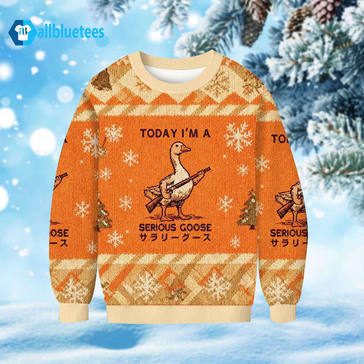 Today I’m A Serious Goose Ugly Christmas Sweater product image