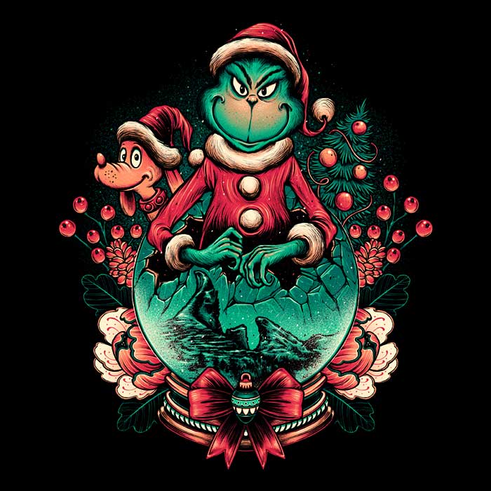 Too Grumpy for Christmas Youth Apparel - Adult & Kids T-Shirts, Sweatshirts & Hoodies apparel design preview 2