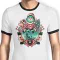 Too Grumpy for Christmas Ringer - Adult & Kids T-Shirts, Sweatshirts & Hoodies apparel design preview 1