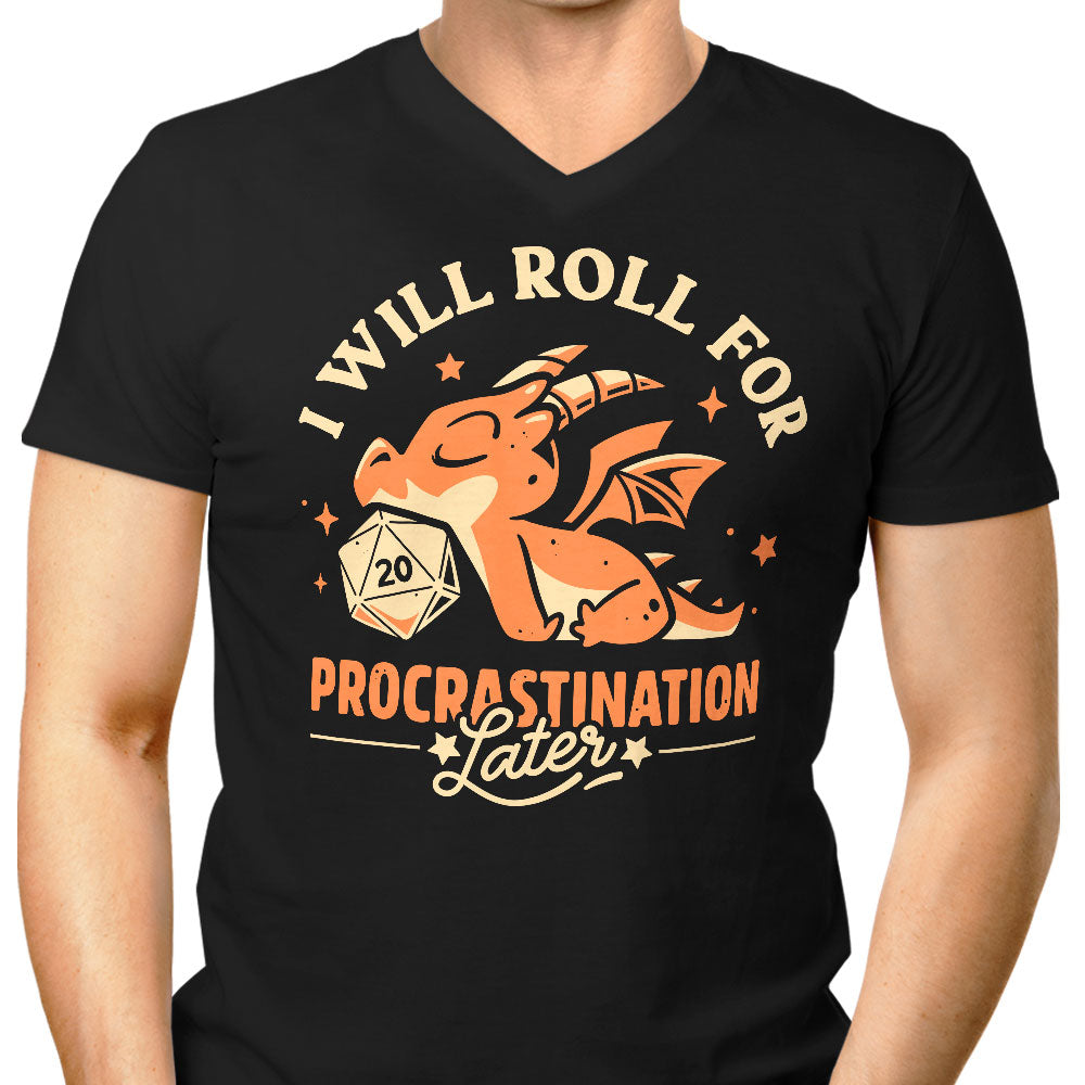 Too Lazy to Roll Men's V-Neck - Adult & Kids T-Shirts, Sweatshirts & Hoodies apparel design preview 1