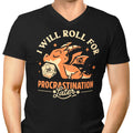 Too Lazy to Roll Men's V-Neck - Adult & Kids T-Shirts, Sweatshirts & Hoodies apparel design preview 1