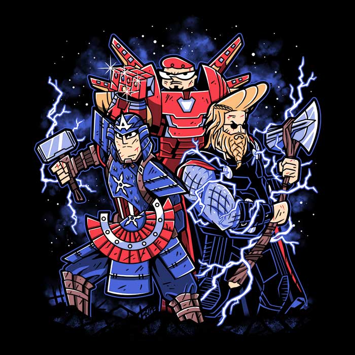 Toonvengers Trinity Men's Apparel - Adult & Kids T-Shirts, Sweatshirts & Hoodies apparel design preview 2