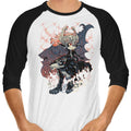 Towards the Light 3/4 Sleeve Raglan - Adult & Kids T-Shirts, Sweatshirts & Hoodies apparel design preview 1