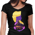 Tower Princess Silhouette Women's V-Neck - Adult & Kids T-Shirts, Sweatshirts & Hoodies apparel design preview 1