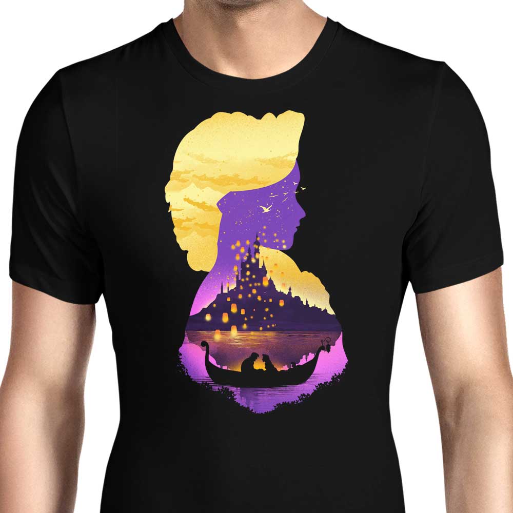 Tower Princess Silhouette Men's Apparel - Adult & Kids T-Shirts, Sweatshirts & Hoodies apparel design preview 1