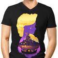 Tower Princess Silhouette Men's V-Neck - Adult & Kids T-Shirts, Sweatshirts & Hoodies apparel design preview 1