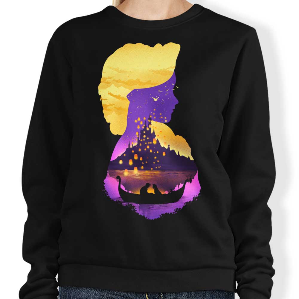 Tower Princess Silhouette - Adult & Kids T-Shirts, Sweatshirts & Hoodies apparel design preview 1